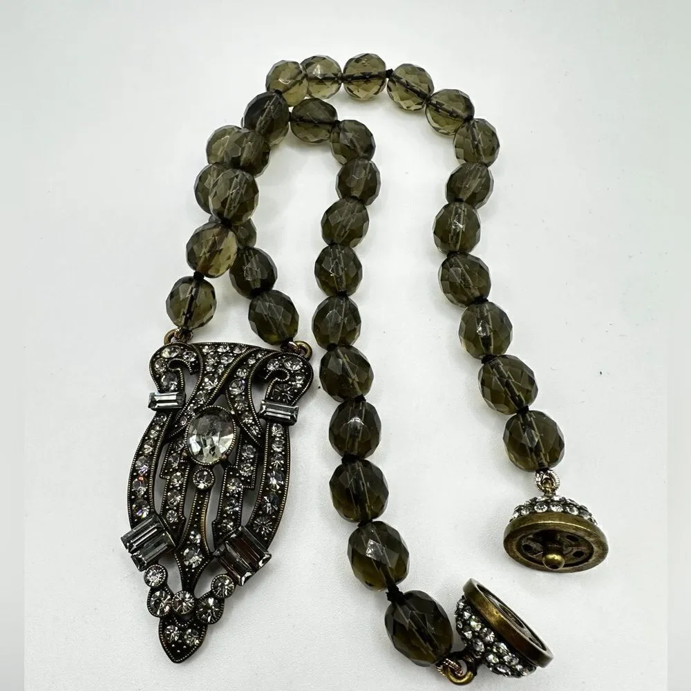 Heidi‎ Daus Iris Swarovski Crystal, Art Deco style necklace!